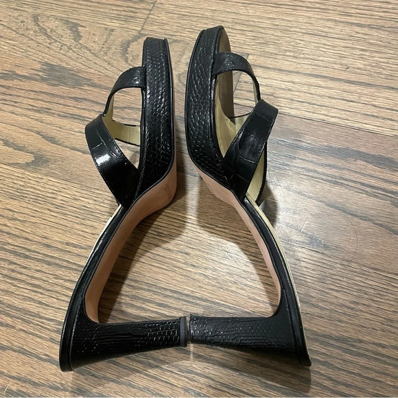 TITTI DELL’ ACQUA Milano Genuine ALLIGATOR LEATHER Heels Sandals Made in Italy - Picture 5 of 13